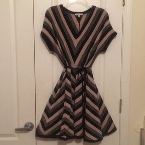 Miter striped dress by Sandra Darren
